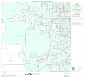 2000 Census County Subdivison Block Map: Tyler CCD, Texas, Block 19
