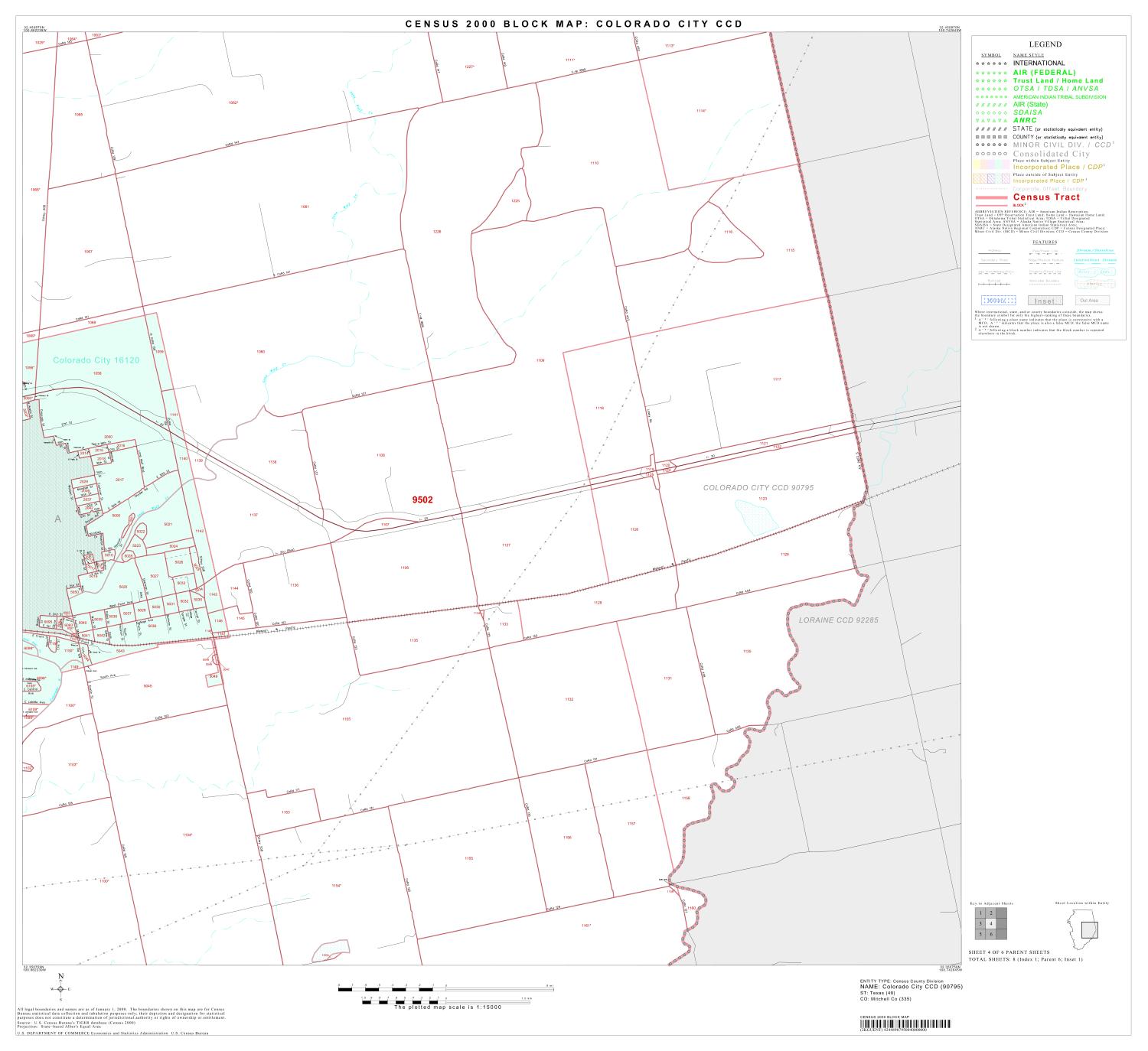 2000 Census County Subdivison Block Map: Colorado City CCD, Texas, Block 4
                                                
                                                    [Sequence #]: 1 of 1
                                                