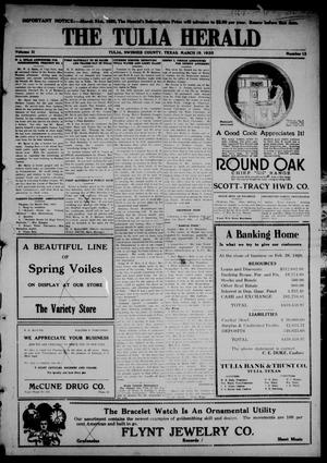 The Tulia Herald (Tulia, Tex), Vol. 11, No. 12, Ed. 1, Friday, March 19, 1920