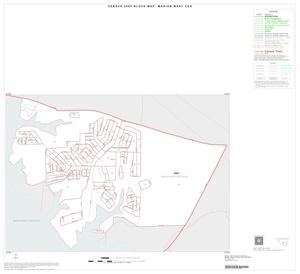 2000 Census County Subdivison Block Map: Marion West CCD, Texas, Inset B01