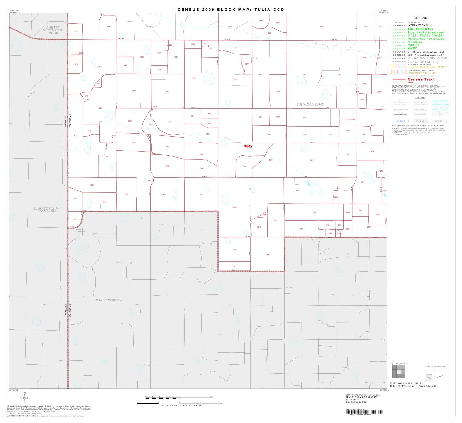 2000 Census County Subdivison Block Map: Tulia CCD, Texas, Block 4
                                                
                                                    [Sequence #]: 1 of 1
                                                