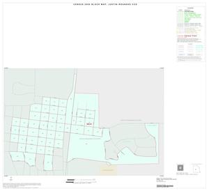 2000 Census County Subdivison Block Map: Justin-Roanoke CCD, Texas, Inset B01