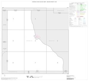 2000 Census County Subdivison Block Map: Mason West CCD, Texas, Index