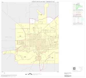 2000 Census County Subdivison Block Map: Comanche CCD, Texas, Inset A01