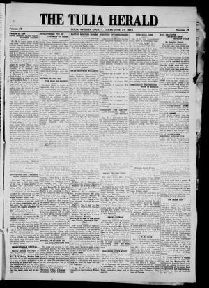 The Tulia Herald (Tulia, Tex), Vol. 15, No. 26, Ed. 1, Friday, June 27, 1924