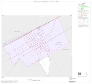 2000 Census County Subdivison Block Map: Oakwood CCD, Texas, Inset A01