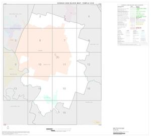 2000 Census County Subdivison Block Map: Temple CCD, Texas, Index