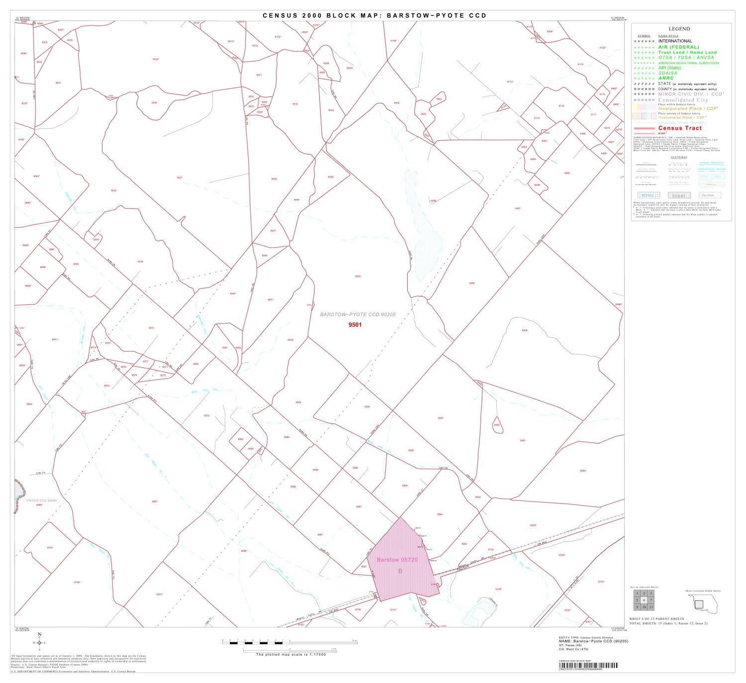 2000 Census County Subdivison Block Map: Barstow-Pyote CCD, Texas, Block 6
                                                
                                                    [Sequence #]: 1 of 1
                                                