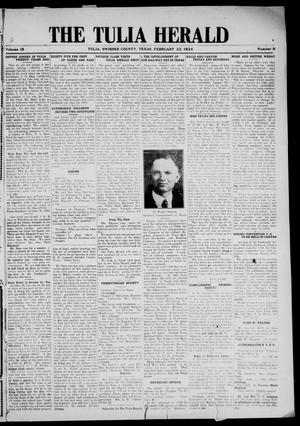 The Tulia Herald (Tulia, Tex), Vol. 15, No. 8, Ed. 1, Friday, February 22, 1924