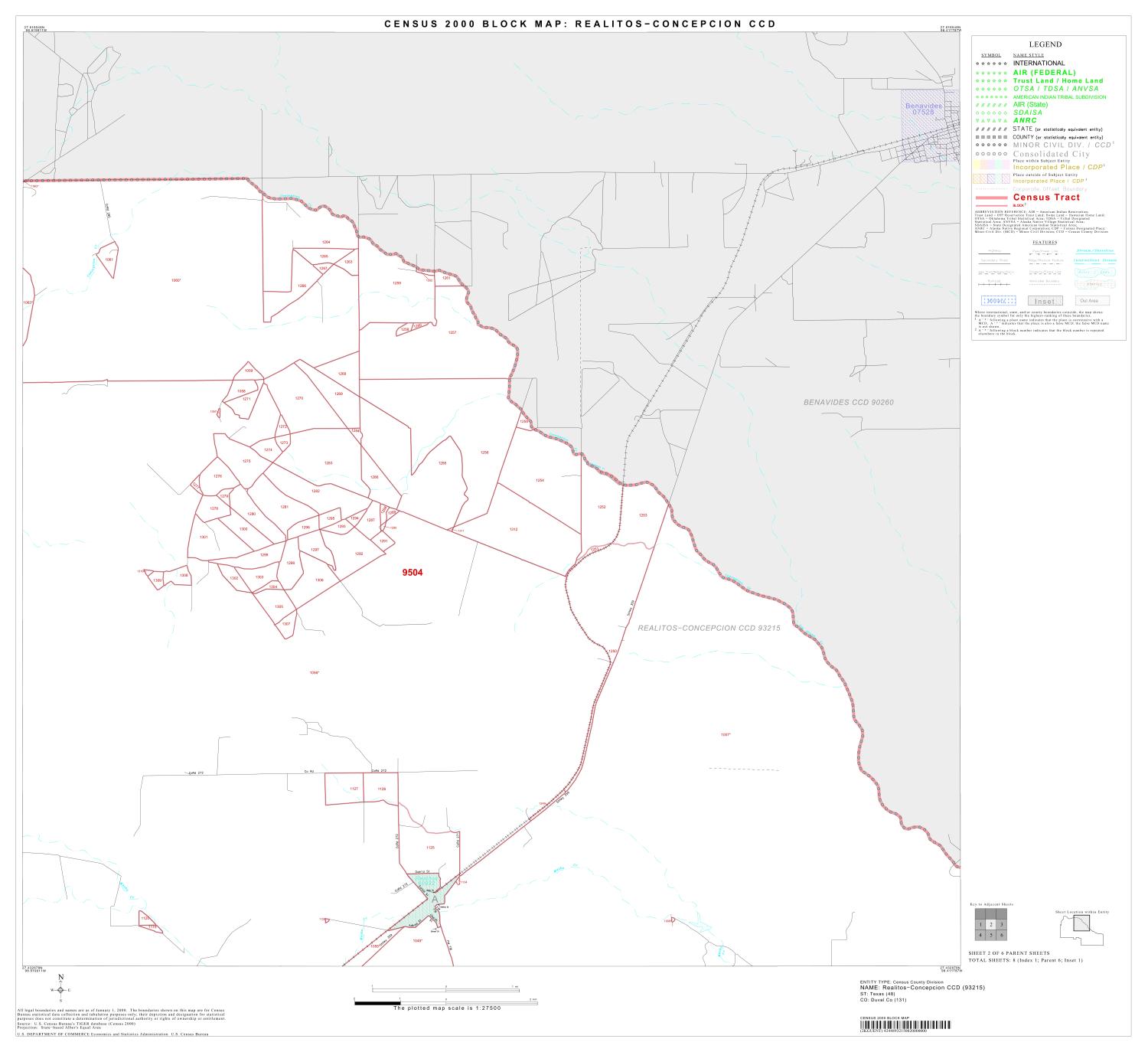 2000 Census County Subdivison Block Map: Realitos-Concepcion CCD, Texas, Block 2
                                                
                                                    [Sequence #]: 1 of 1
                                                