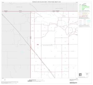 Primary view of object titled '2000 Census County Subdivison Block Map: Stratford West CCD, Texas, Block 1'.