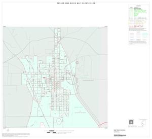 2000 Census County Subdivison Block Map: Decatur CCD, Texas, Inset A01