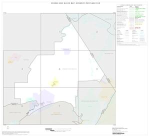 Primary view of object titled '2000 Census County Subdivison Block Map: Gregory-Portland CCD, Texas, Index'.