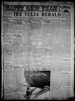 The Tulia Herald (Tulia, Tex), Vol. 21, No. 1, Ed. 1, Thursday, January 2, 1930