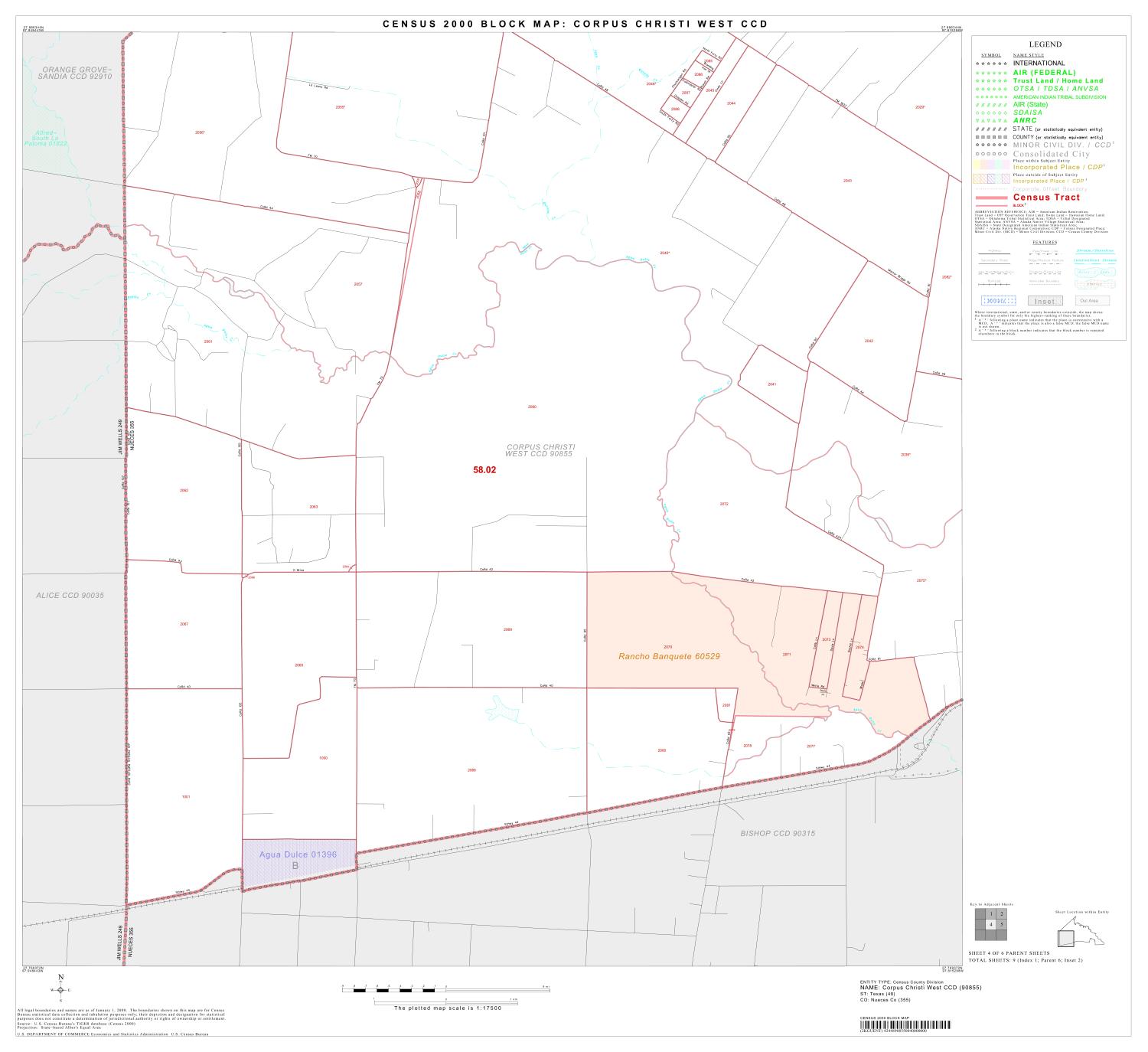 2000 Census County Subdivison Block Map: Corpus Christi West CCD, Texas, Block 4
                                                
                                                    [Sequence #]: 1 of 1
                                                