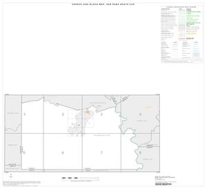 2000 Census County Subdivison Block Map: San Saba South CCD, Texas, Index