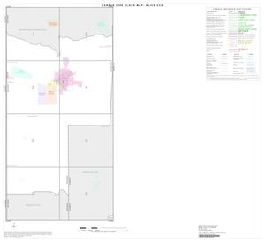2000 Census County Subdivison Block Map: Alice CCD, Texas, Index
