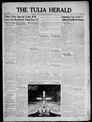 The Tulia Herald (Tulia, Tex), Vol. 28, No. 44, Ed. 1, Thursday, November 4, 1937