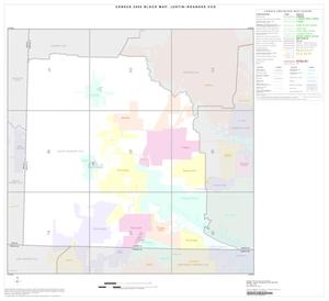 2000 Census County Subdivison Block Map: Justin-Roanoke CCD, Texas, Index