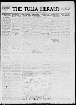 The Tulia Herald (Tulia, Tex), Vol. 28, No. 33, Ed. 1, Thursday, August 19, 1937