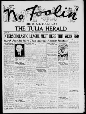 The Tulia Herald (Tulia, Tex), Vol. 28, No. 13, Ed. 1, Thursday, April 1, 1937