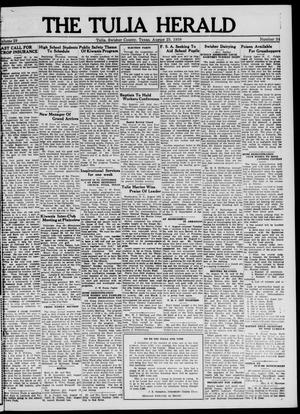 The Tulia Herald (Tulia, Tex), Vol. 29, No. 34, Ed. 1, Thursday, August 25, 1938