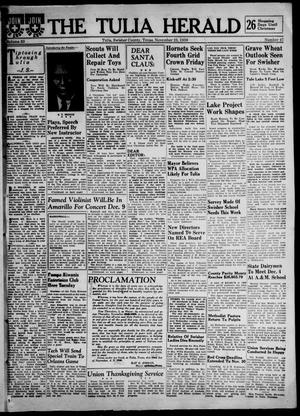 The Tulia Herald (Tulia, Tex), Vol. 30, No. 47, Ed. 1, Thursday, November 23, 1939