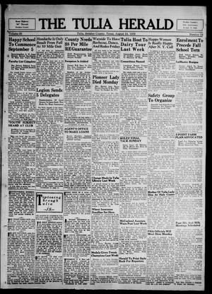 The Tulia Herald (Tulia, Tex), Vol. 30, No. 34, Ed. 1, Thursday, August 24, 1939
