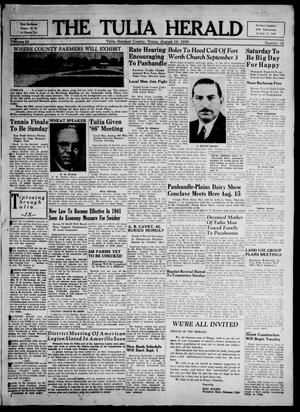 The Tulia Herald (Tulia, Tex), Vol. 30, No. 32, Ed. 1, Thursday, August 10, 1939