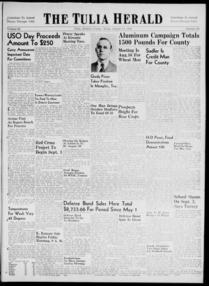 The Tulia Herald (Tulia, Tex), Vol. 32, No. 33, Ed. 1, Thursday, August 14, 1941
