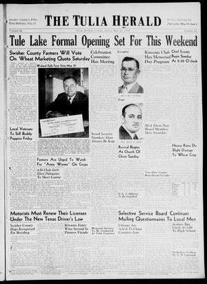 The Tulia Herald (Tulia, Tex), Vol. 32, No. 22, Ed. 1, Thursday, May 29, 1941