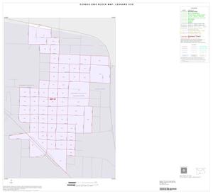 2000 Census County Subdivison Block Map: Leonard CCD, Texas, Inset B01