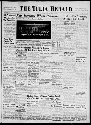 The Tulia Herald (Tulia, Tex), Vol. 32, No. 19, Ed. 1, Thursday, May 8, 1941