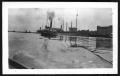 Photograph: [Ships Near the Wharf. Location Unknown.]