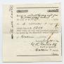 Legal Document: [Collin County, Texas, School Tax Receipt, 1872]