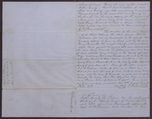 Primary view of object titled '[Bond from Joel Patterson to Henry Maxwell, April 3, 1856]'.