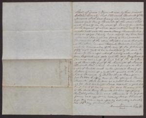 Primary view of object titled '[Bond from Hannah Maxwell to Henry Maxwell, December 24, 1853]'.