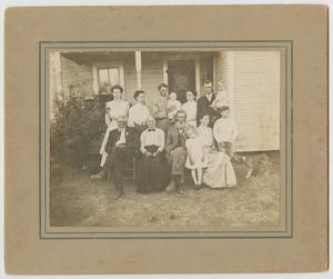 Primary view of object titled '[Joyce Family Outside of a Home]'.