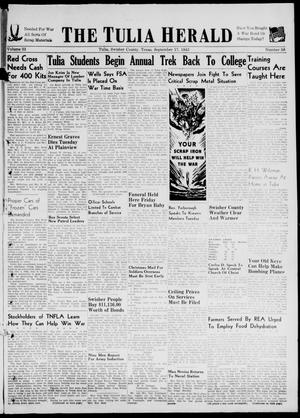 The Tulia Herald (Tulia, Tex), Vol. 33, No. 38, Ed. 1, Thursday, September 17, 1942