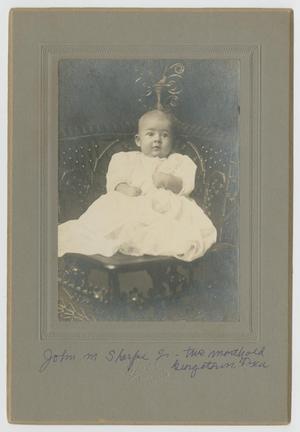 [Photograph of Infant John M. Sharpe]