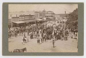 [Photograph of People on the Streets of Georgetown, Texas]