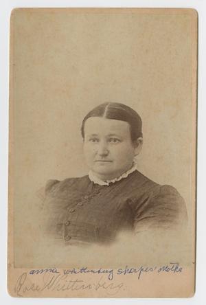 Primary view of object titled '[Photograph of Rosell Whittenberg]'.