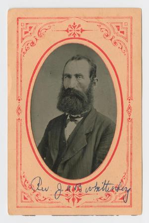 Primary view of object titled '[Tintype Portrait of Reverend J. A. B. Whittenberg]'.