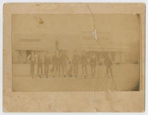 [Photograph of Men Standing in a Road in Florence, Texas, 1888]