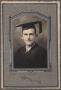 Primary view of [Photograph of John Sharpe Wearing a Cap and Gown]