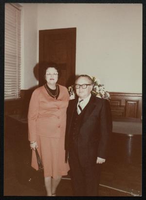 Primary view of object titled '[Couple attending church event]'.