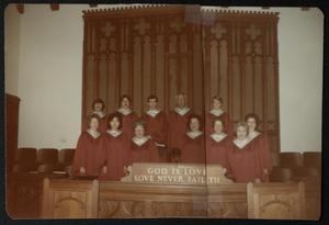 Primary view of object titled '[Choir members of Westminster Presbyterian Church]'.