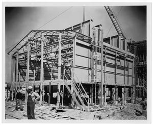 [Magnolia Petroleum Company building construction]