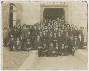 Primary view of [Men in Front of Palo Pinto Courthouse]