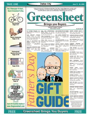 The Greensheet (Dallas, Tex.), Vol. 30, No. 64, Ed. 1 Wednesday, June 14, 2006